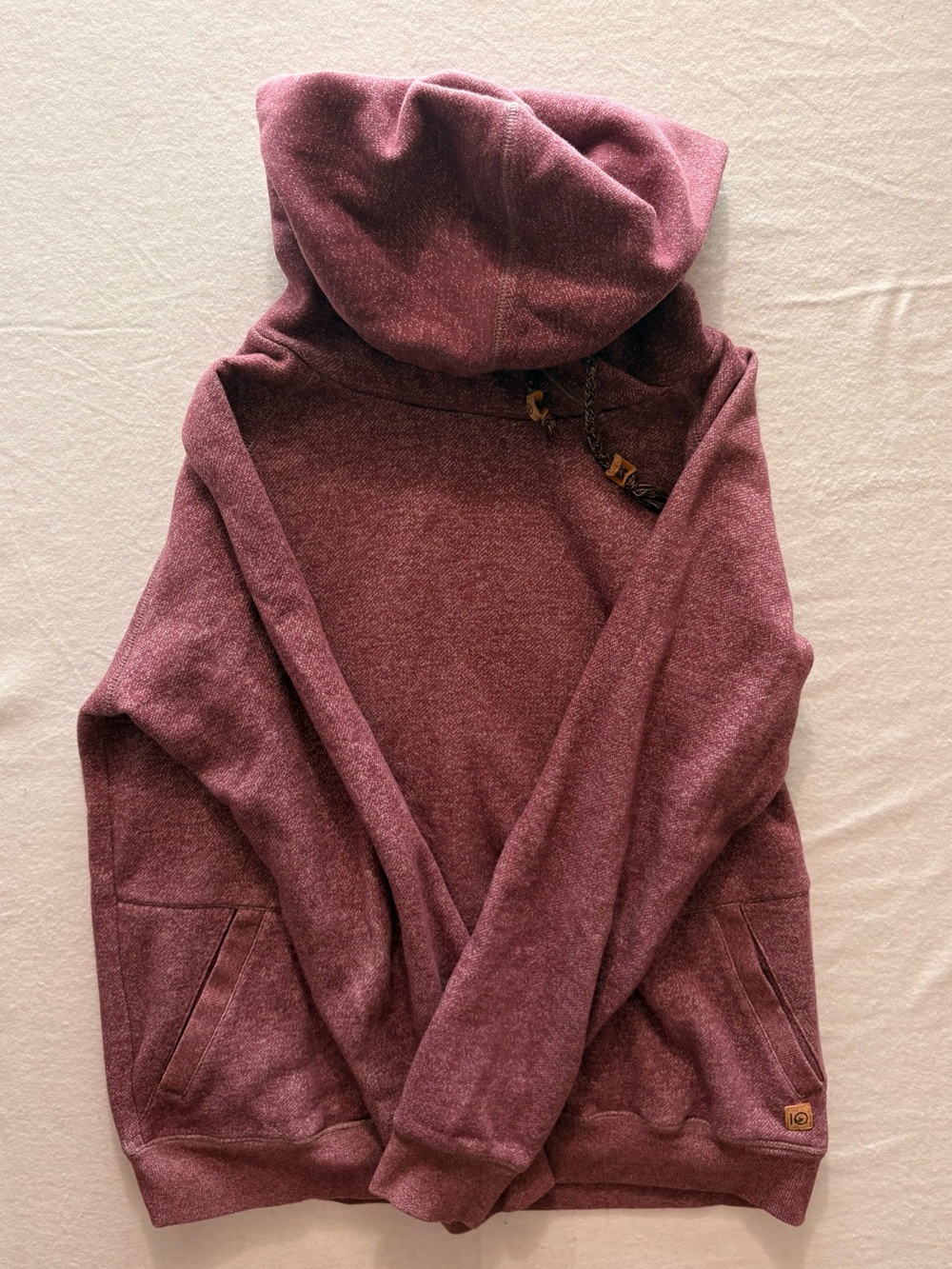 tentree Maroon Hooded Sweatshirt